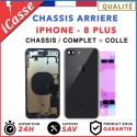 Complete replacement chassis for iPhone 8 PLUS BLACK + GLUE