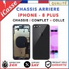 Chassis Complet Coque Arriere iPhone 8 PLUS NOIR + COLLE
