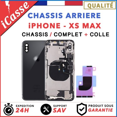 Complete replacement chassis for iPhone XS MAX BLACK + GLUE