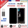 ECRAN OLED POUR IPHONE XS MAX VITRE TACTILE SUR CHASSIS TOUT ASSEMBLE + OUTILS