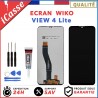 ECRAN LCD + VITRE TACTILE WIKO VIEW 4 Lite NOIR + OUTILS + COLLE