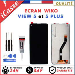 ECRAN + VITRE TACTILE WIKO VIEW 5 / VIEW 5 PLUS + OUTILS + COLLE