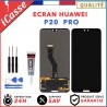 Ecran LCD complet Huawei P20 Lite / P20 Pro noir vitre tactile + COLLE + OUTILS