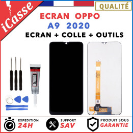 ECRAN LCD pour OPPO A9 2020 + VITRE TACTILE + OUTILS + COLLE