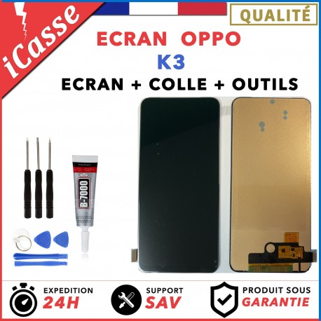 ECRAN Complet pour OPPO K3 + VITRE TACTILE + OUTILS + COLLE