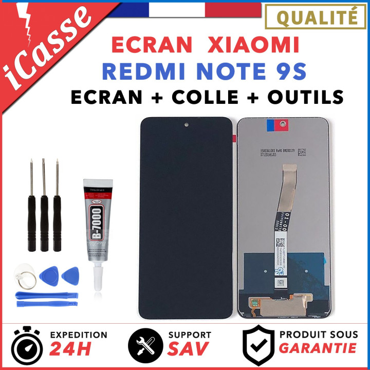 Ecran complet Xiaomi Redmi Note 9S + Tactile + OUTILS + COLLE