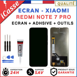 ECRAN LCD + TACTILE XIAOMI REDMI NOTE 7 PRO NOIR + OUTILS + COLLE