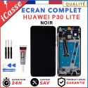 Ecran Complet Avec Frame pour Huawei P30 LITE NOIR + COLLE + Outils