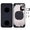 Chassis Arriere pour iPhone X NOIR Chassis Coque nu + COLLE