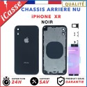 Chassis Arriere pour iPhone XR Noir - Chassis Coque nu + COLLE