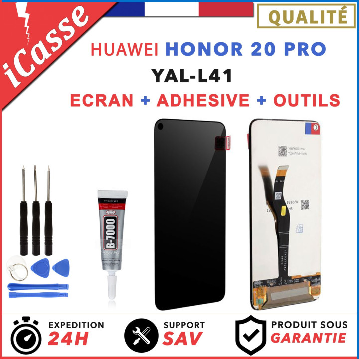 ECRAN LCD + VITRE TACTILE pour HUAWEI HONOR 20 PRO YAL-L41  + OUTILS + COLLE
