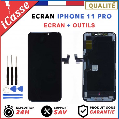ECRAN POUR IPHONE 11 PRO VITRE TACTILE SUR CHASSIS + OUTILS