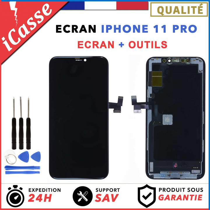 ECRAN POUR IPHONE 11 PRO VITRE TACTILE SUR CHASSIS + OUTILS
