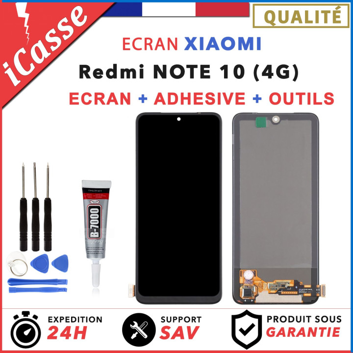 Ecran pour Xiaomi Redmi NOTE 10 4G M2101K7AI Blanc Gris Vert + Outils + Colle