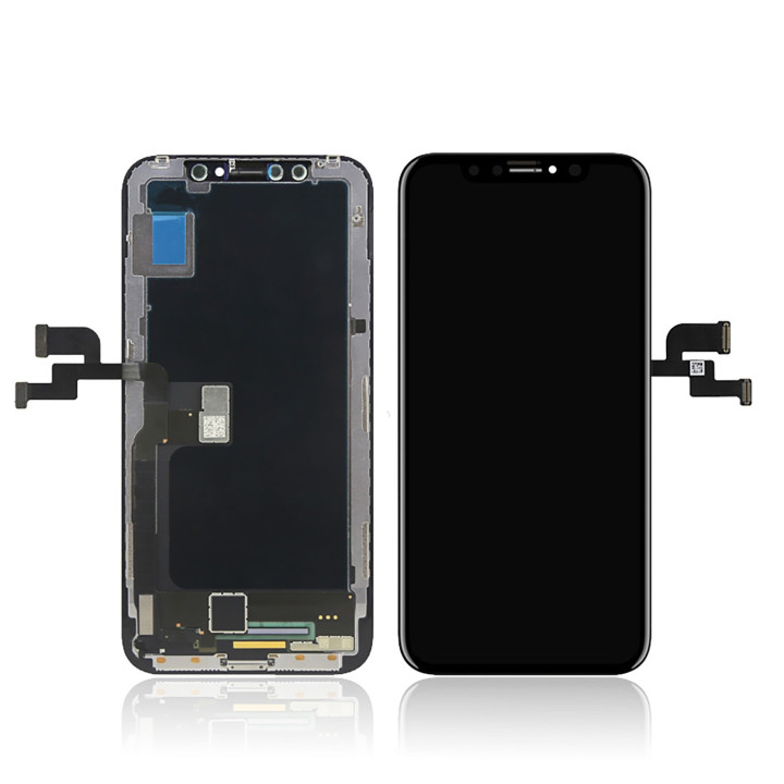 ECRAN OLED / LCD VITRE TACTILE SUR CHASSIS POUR IPHONE X / XR / XS / XS MAX AAA