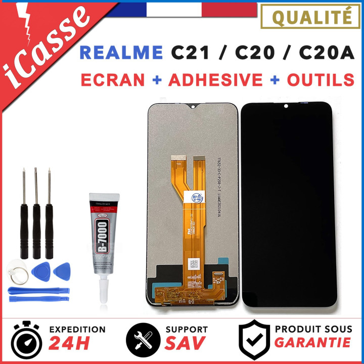 Ecran LCD  + Pour Realme C21 / C20 / C20A RMX3201, RMX3063 + OUTILS + COLLE