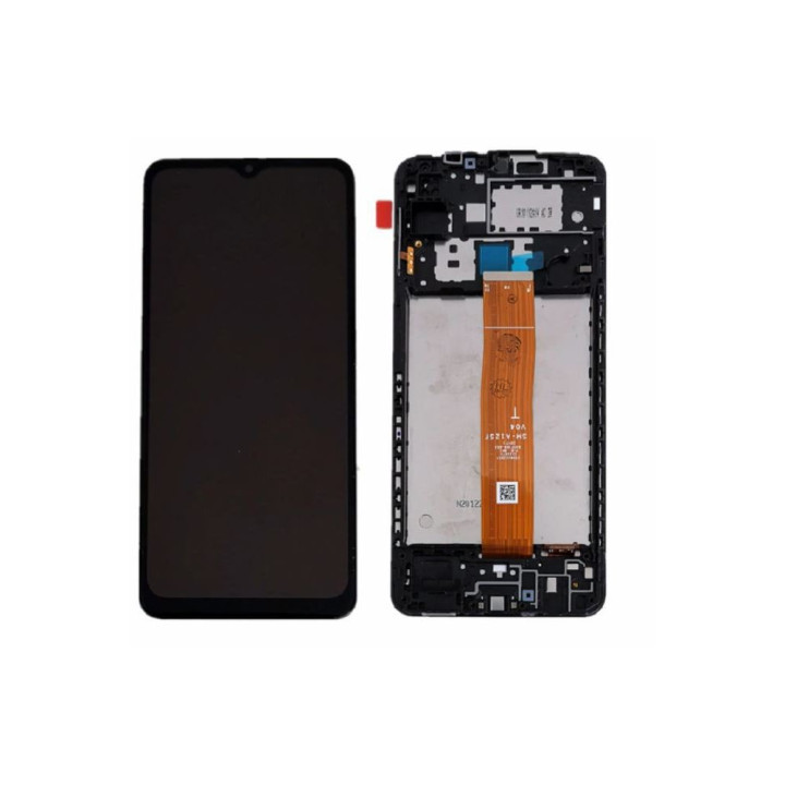 ECRAN COMPLET pour SAMSUNG GALAXY A12 A125F et A127F + CHASSIS + OUTILS + COLLE