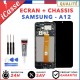 COMPLETE SCREEN for SAMSUNG GALAXY A12 A125F + CHASSIS + TOOLS + GLUE