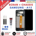 ECRAN COMPLET pour SAMSUNG GALAXY A12 A125F et A127F + CHASSIS + OUTILS + COLLE
