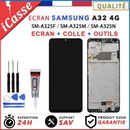 ECRAN LCD COMPLET pour SAMSUNG GALAXY A32 4G A325F A325M CHASSIS OUTILS + COLLE