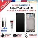 ECRAN COMPLET avec CHASSIS pour Samsung Galaxy A21S A217 SM-A217F OUTILS + COLLE