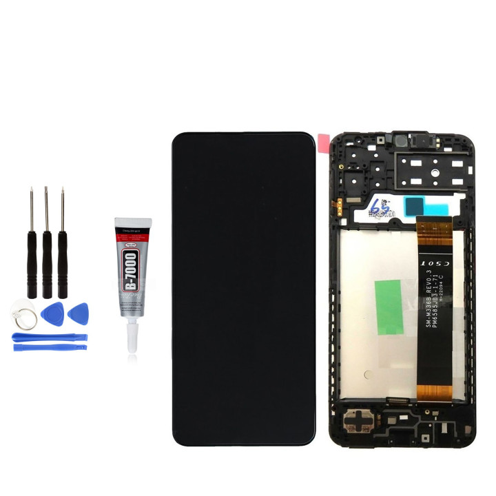 ECRAN COMPLET avec CHASSIS pour SAMSUNG GALAXY A13 4G SM-A135 OUTILS + COLLE