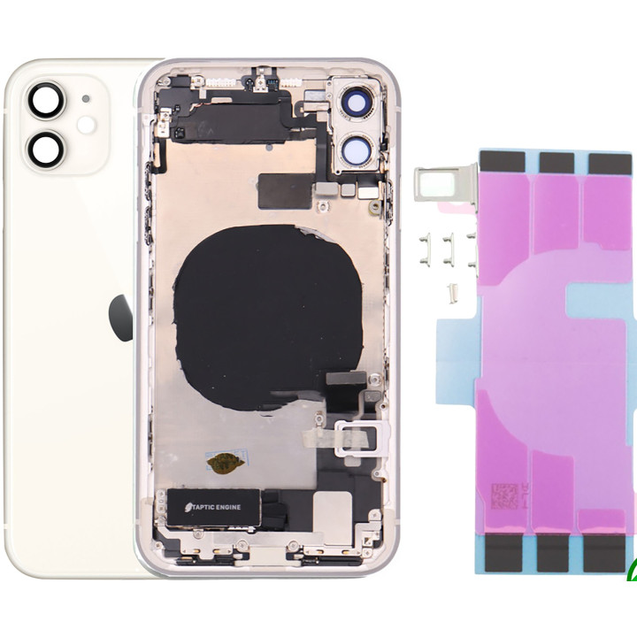 Chassis Complet Coque Arriere pour iPhone 11 BLANC + COLLE