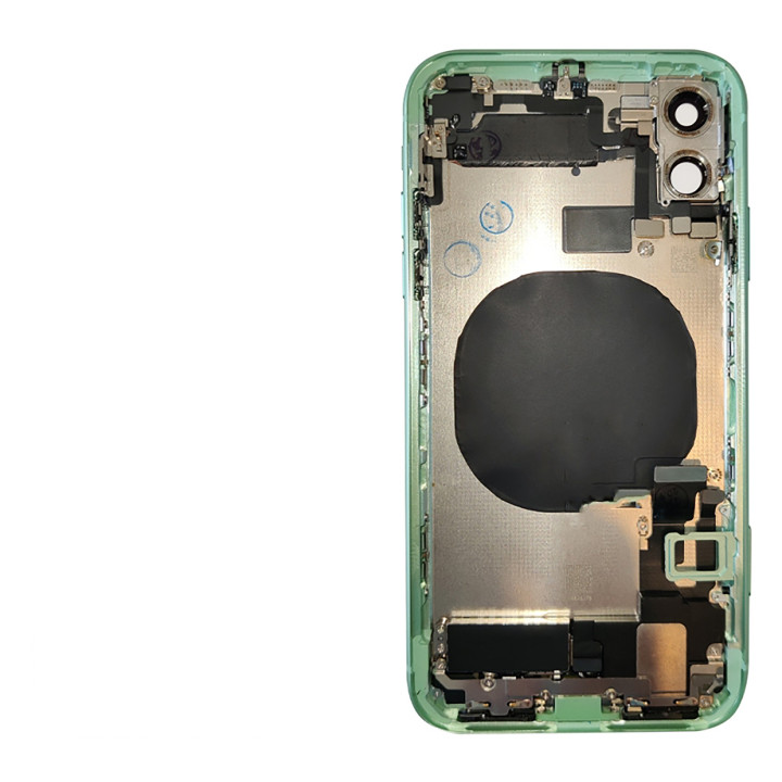 Chassis pour iPhone 11 VERT Chassis Complet Coque Arriere + COLLE