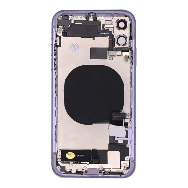 Chassis pour iPhone 11 VIOLET Chassis Complet Coque Arriere + COLLE