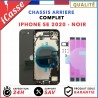 Chassis complet pour iPhone SE 2020 NOIR - Chassis coque arriere + COLLE