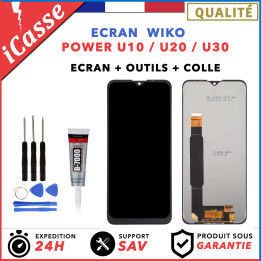 Ecran Vitre Tactile LCD POUR SONY XPERIA Z2 D6502 D6503 NOIR + 2 ADHÉSIFS OUTILS