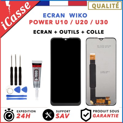 ECRAN LCD pour Wiko Power U10 / U20 / U30 avec Tactile + OUTILS + COLLE
