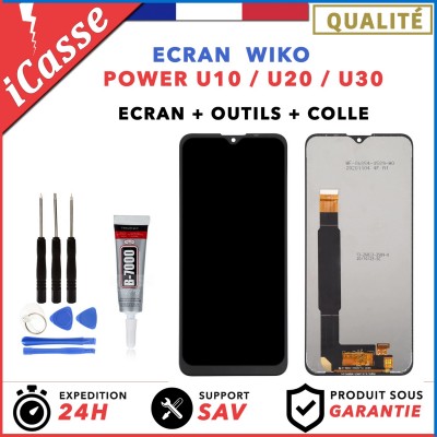 LCD SCREEN for Wiko Power U10 / U20 / U30 with Touch + TOOLS + GLUE