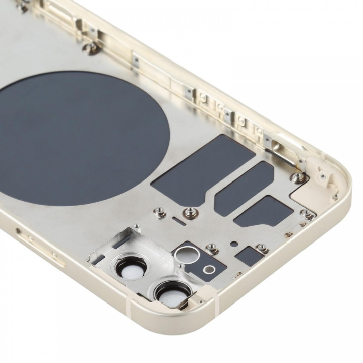 Chassis Arriere pour iPhone 12 BLANC - Chassis Coque nu + COLLE