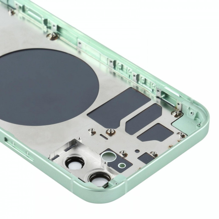 Chassis Arriere pour iPhone 12 VERT - Chassis Coque nu + COLLE