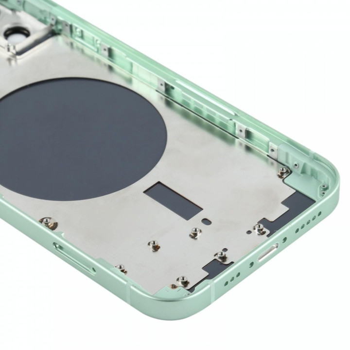 Chassis Arriere pour iPhone 12 VERT - Chassis Coque nu + COLLE