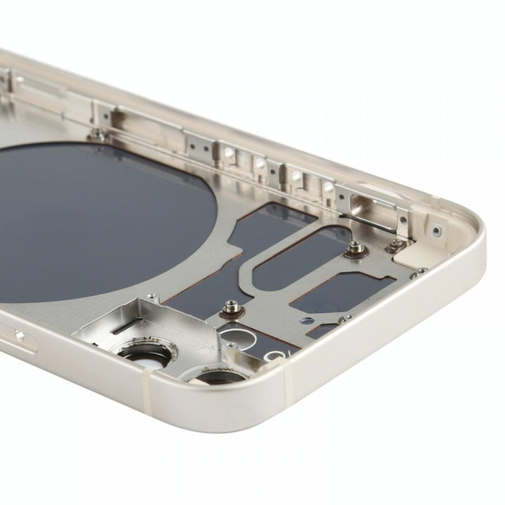 Chassis Arriere pour iPhone 12 MINI BLANC - Chassis Coque nu + COLLE