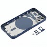 Chassis Arriere pour iPhone 12 MINI BLEUE - Chassis Coque nu + COLLE