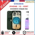 BARE replacement rear chassis for iPhone 13 GREEN - Bare shell + GLUE