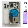 Chassis Arriere pour iPhone 13 PRO BLANC - Chassis Coque nu + COLLE
