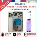 Replacement Rear Chassis for iPhone 13 PRO MAX WHITE - Bare shell + GLUE