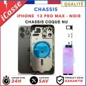 Replacement Rear Chassis for iPhone 13 PRO MAX BLACK GRAY - Bare shell + GLUE