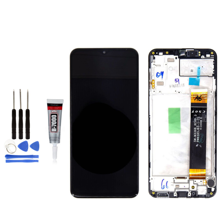 ECRAN COMPLET avec CHASSIS pour SAMSUNG GALAXY A23 5G SM-A236B OUTILS + COLLE