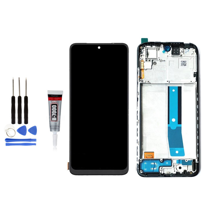 ECRAN COMPLETE sur CHASSIS pour XIAOMI Redmi NOTE 11 / 11S / 2201117 GRIS BLEUE