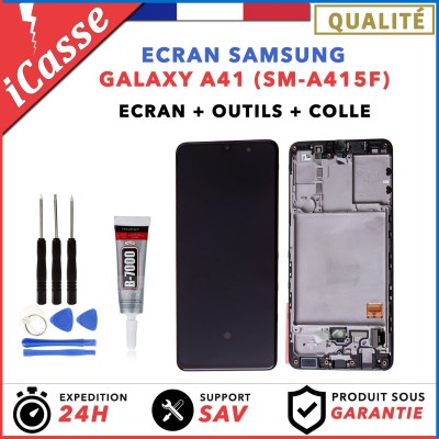 ECRAN COMPLET avec CHASSIS pour SAMSUNG GALAXY A41 SM-A415F A415 OUTILS + COLLE