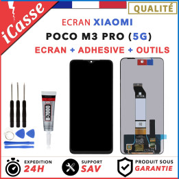 Ecran pour Xiaomi Mi POCO M3 PRO 5G Noir Bleue Jaune M2103K19PG + Outils + Colle