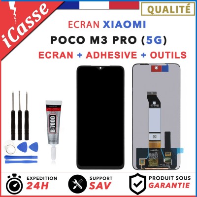 Screen for Xiaomi POCO M3 PRO 5G Black Blue Yellow M2103K19PG + Tools + Glue