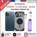 Replacement rear chassis for iphone 12 PRO MAX BLACK BLUE - Bare shell + GLUE