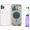 Chassis Arriere pour iPhone 12 PRO MAX BLANC - Chassis Coque nu + COLLE