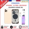Chassis Arriere pour iPhone 12 PRO OR/GOLD - Chassis Coque nu + COLLE
